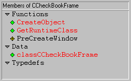 Figure 5-5 Members pane of <b>Class Editor</b>